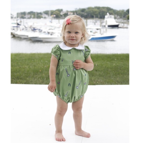 NWOT Classic Prep Croquet Baby Bubble Romper - Picture 2 of 4